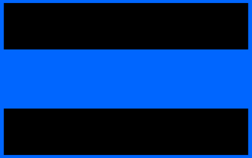 Reflective Blue Line Decal
