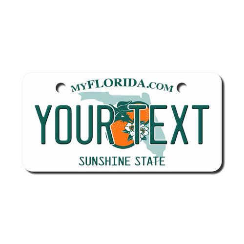 Personalized Florida 2 X 4 License Plate 