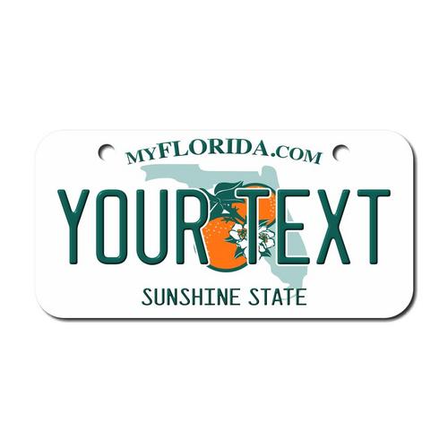 Personalized Florida 3 X 6 License Plate