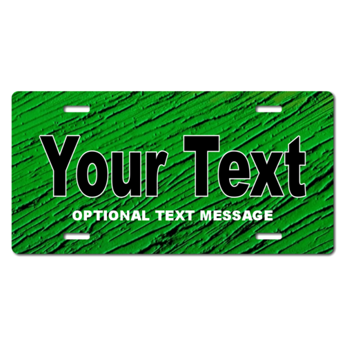  Personalized Green License Plate for Bicycles, Kid's Bikes, Carts, Cars or Trucks