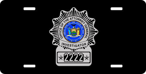 Custom Law Enforcement License Plate PLP027