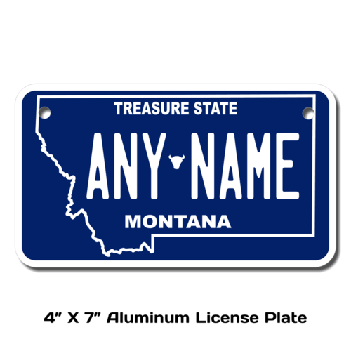 Personalized Montana 4 X 7 License Plate