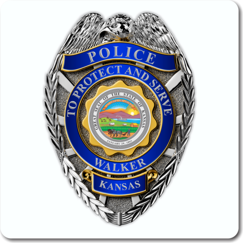 Custom Reflective Sheriff 6 Point Star Badge Decal