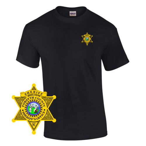 Law Enforcement Badge T-shirt Style Sheriff 1 Custom Imprinted T-shirt