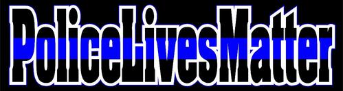 Blue Line Police Lives Matter Decal 
