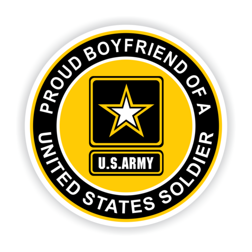 Proud Boyfriend of a United States Soldier Car Magnet