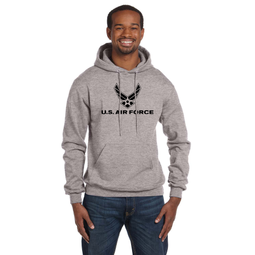 US Air Force Imprinted Hoodie Sweatshirt By Champion