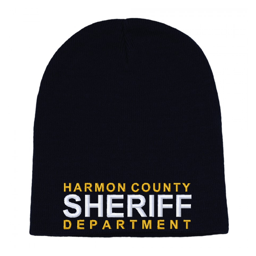 Sheriff Custom Embroidered Cuffless Beanie