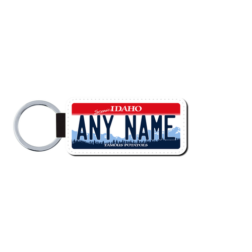 Personalized Idaho 1.5 X 3 Key Ring License Plate 