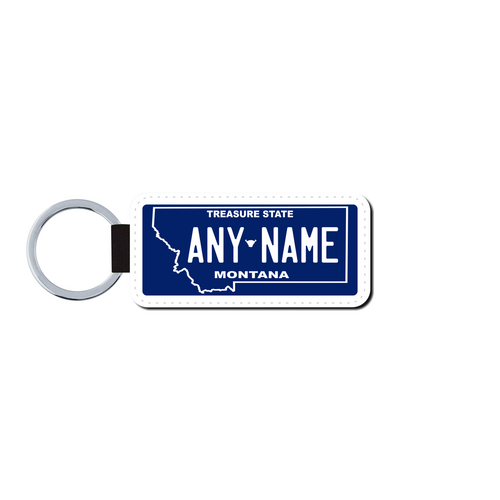 Personalized Montana 1.5 X 3 Key Ring License Plate 